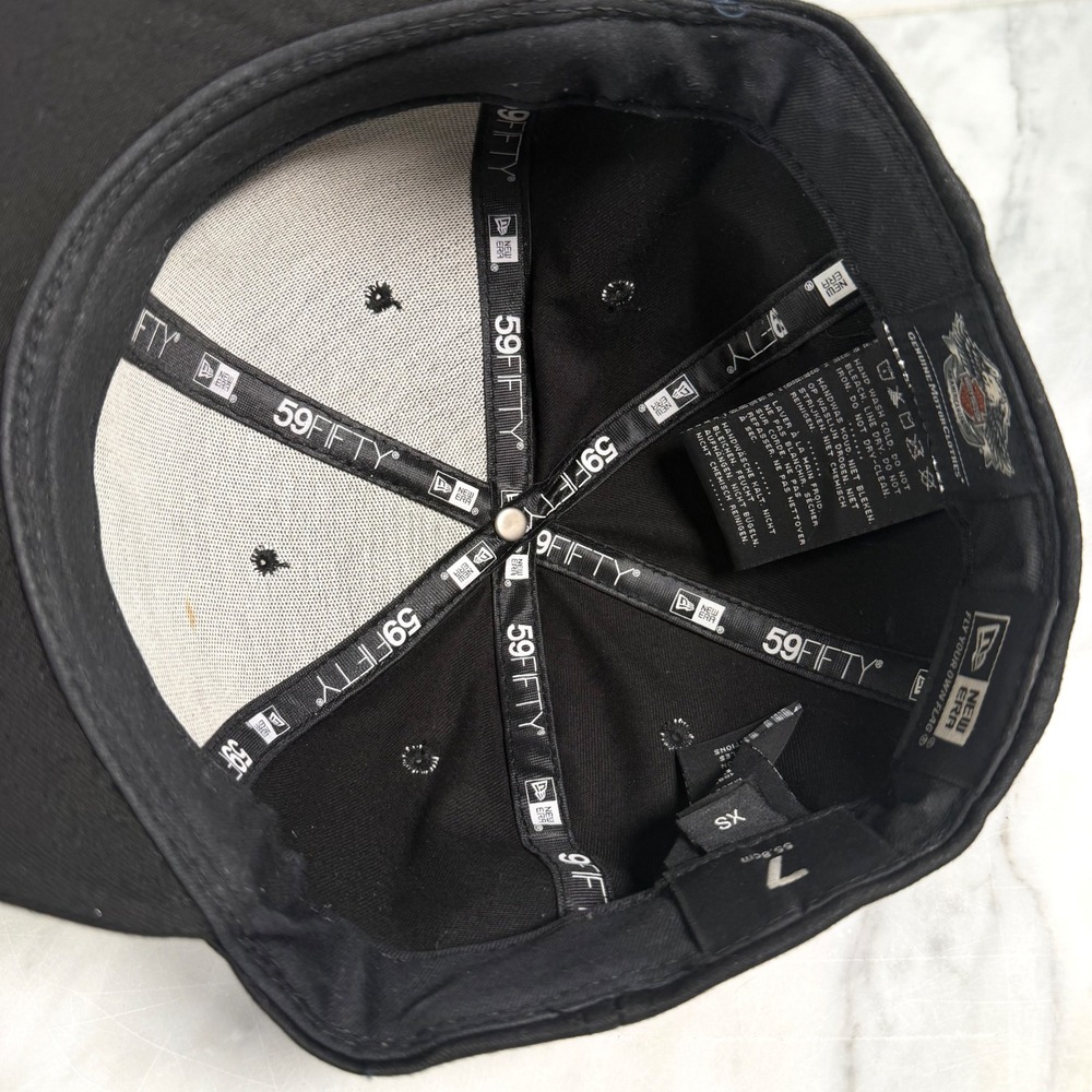 Harley-Davidson New Era 59FIFTY Fitted Hat Black Willie G Skull Cap Sz 7 Men XS - Picture 8 of 11